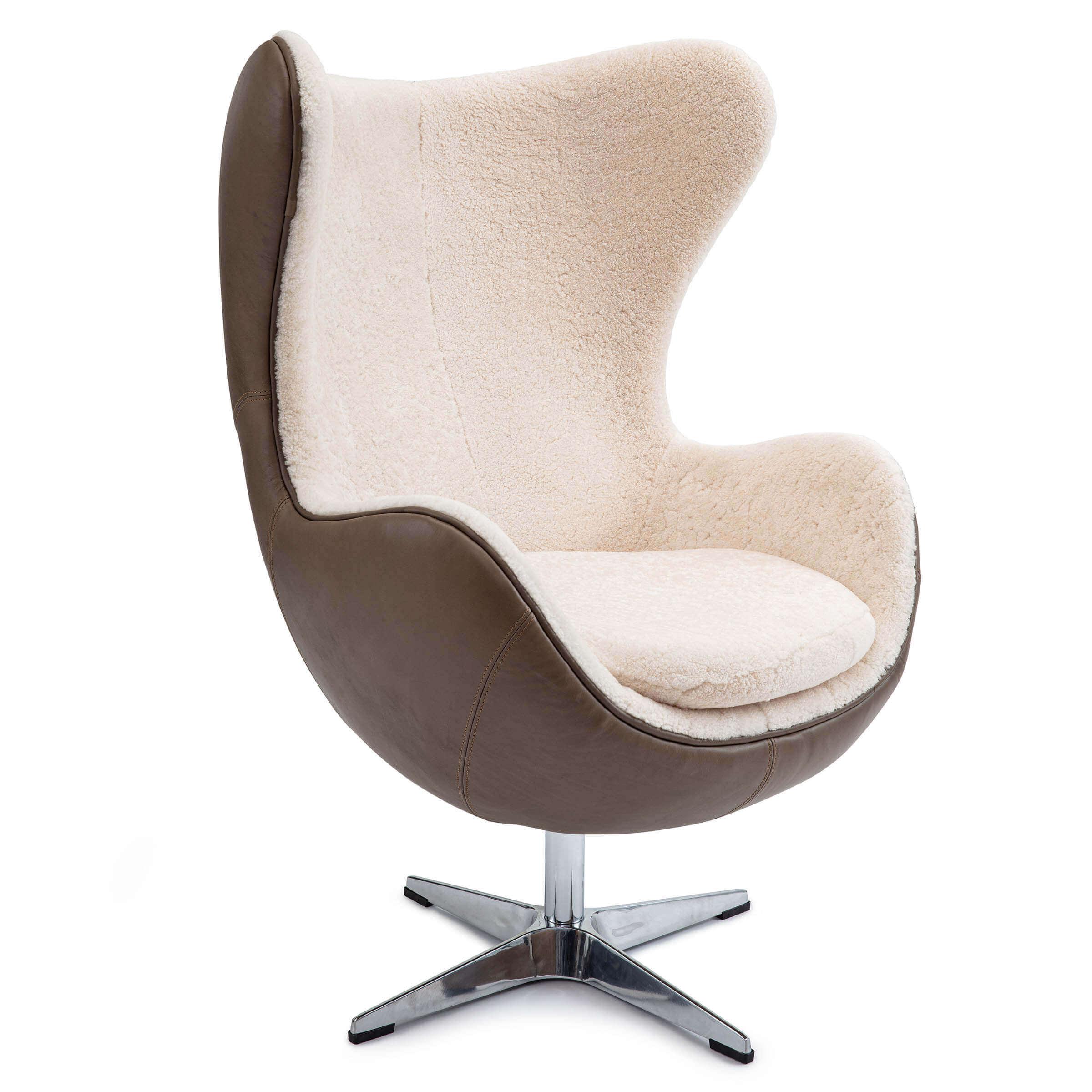 White swivel egg chair cheap